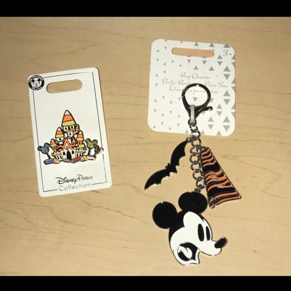 Disney Halloween Pin and Bag Charm Bundle
New with tags